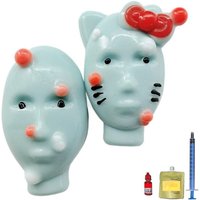 Pimple Popper Fidget Toy with Filler Tools Weird Alien Design Stress Relief Squeeze Toys for Adults Reusable Anxiety Reducer