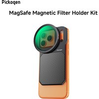 PICKOGEN 6.3" Magnetic Phone Lens Filter Mount Adapter Backplate Accessories for MagSafe iPhone 12/13/14/15/16/17 & Pro Versions