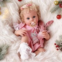 19 Zoll Neugeborenen-Babypuppe Jocy Ward Reborn Babygröße Echtes Bild Handgefertigt 3D-Haut Eingewurzeltes Haar Sichtbare Adern