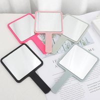 1/2/3/4Pcs Handle Mirror Square Makeup Mirror Handheld Vanity Mirror Hand Mirror Makeup