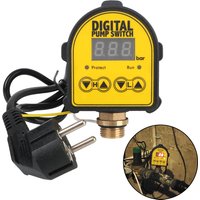 For Water Pump On/OFF 220V Digital Automatic Air Pump Pressure Controller Switch 0-10 Bar 1/2'' interface Water Oil Compressor