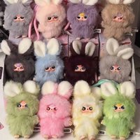 Babythree Super Mini Bunny Series Blind Box Toy Equipped With Letter Accessories Cute Doll Keychain Mysterious Box Surprise Gift