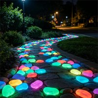 Luminous Pebble Artificial Landscape Stone, Large Size, Diameter 4.5 cm Glow In The Dark Decorative Stone