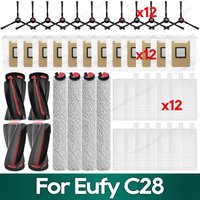Compatible for Eufy C28 Accessories Main Brush Filter Side Brush Dust Bag Replacement Parts