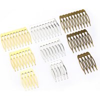10pcs Simple Hairpins Hair Combs Metal 5 8 10 Teeth Bridal Hair Comb For Women Bridal DIY Wedding Hair Pins Headwear Accessories