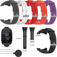 Silicone Wristband Strap For Polar M400 M430 GPS Sports Watch Band Replacement Bracelet Watchband With Tool