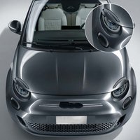 High-Gloss Smoke Black TPU Headlight Protective Film for Fiat 500e 2020-2026 Pre-Cut PPF Anti-Scratch Vinyl Wrapping Kit