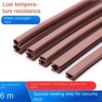 6-Meter Self-Adhesive Sealing Strip For Entrance Door, Windproof, Dustproof, Soundproof, Elastic Silicone Anti-Collision Strip