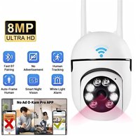 8MP Wifi IP Wireless Security Surveillance PTZ Camera 4X Zoom Cameras Tracking Two-way Audio HD Night Color Cam V360PRO APP