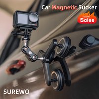 Adjustable Gimbal Car Bracket Suction Cup Stable Mount Holder Adapter for Gopro Insta360 DJI Pocket 3 Sport Camera Accessories