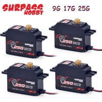 SURPASS Hobby Digital Servo 9G 17G 25G Metal Gear micro Servo High Torque 4.8-6V for 1/8 1/10 RC Car Plane Airplane Robot Glider