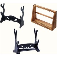 Katana Stand Samurai Sword Display Rack Small Sword Stand Sword Hanger Japanese Sword Storage Rack Wooden Sword Stand
