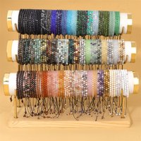 Wholesale 4mm Natural Stone Round Beads Bracelet for Women Men Braided Bracelets Agates Jades Quartzs Stone Bracelet Jewelry