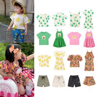 2025 Summer Clothes Kids Girls Clothes Girls Dress Baby Girls Party Dresses Kids Tops Children Cute Sets Baby Girl Summer Dress