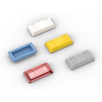 50pcs MOC Parts 99563 Tile Special 1 x 2 Ingot Bar Compatible Bricks DIY Assmble Building Blocks Particle Toy Gift Kid Puzzle