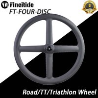 840g Carbon Fiber 4 Spoke Wheelset 700C Track/TT/Triathlon Racing Wheels 6 Pawls 30T Disc/Rim Brake Carbon Road Bicycle Rims
