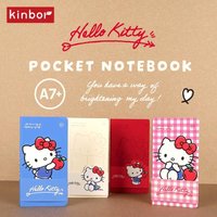 kinbor x Sanrio Collab Cute Aesthetic Grid Notebook,Small A7 Size 72 Sheets Pocket Memo Pad,For Planner,Daily Agenda Stationery