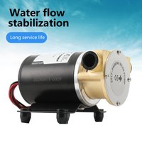 12V Selbstansaugende Wasserpumpe, 3m Förderhöhe, wasserdichter Kupfermotor, Brunnenpumpe, Wasserdruckverstärkerpumpe für Yachten, Wohnmobile, Gartenbewässerung, Teichentwässerung