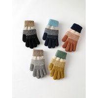 AliExpress KayCrowne New Full Finger Touch Screen Gloves For Winter Grace Thick Warm Cycling Acrylic Skiing Riding Women Knitted Gloves Men