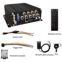 8-Channel Mobile DVR with WiFi 4G GPS Wireless H.264 Compression Two-Way Audio Human Detection Night Vision Digital Video Record