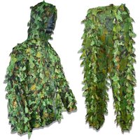 3D Leaf-Shaped Spring Camouflage Clothing - Laser-Cut Leaves | Lightweight and Breathable Camouflage Clothing, Suitable for Hunting, Paintball, and Airsoft.
