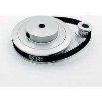 2GT GT2 Timing Pulley Kit 20T 60T 15mm Width 1:3 Reduction Ratio Tensioning Wheel 3D Printer Synchronous Belt Pulley