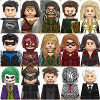 Beast Kingdom Superhero building blocks toy Flash Aquaman Superman MINI brick toys Assemble dolls toys holiday gifts