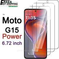 Screen Protector For Motorola Moto G15 Power 6.72 inch Tempered Glass HD Crystal Mica 9H Anti Scratch Case Friendly Clear