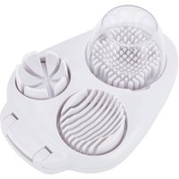 3 in 1 Egg Cutter Egg Slicer Multifunctional Kitchen Chopper Tool Stainless Steel Wire Fruit Slicing Tool for Strawberry Tomato