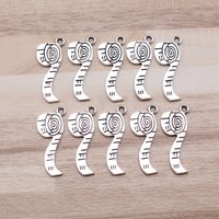 IFOCUS 10pcs/Lot Toilet Paper Roll Paper Ribbon Charms Tool Charms For DIY Jewelry Making Zinc Alloy 27x11mm/1.06x0.43inch
