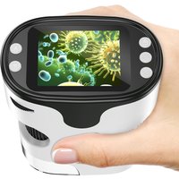 1000X Handheld Microscope for Kids 4K 2.0' Screen Rechargeable Mini Pocket Digital Microscopes W/Slides Kit Portable Edu Gift