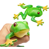 Soft Rubber Particles Pinch Frog Toy Sensory Realistic Simulation Game Stress Relieving Prank Funny Childrens Holiday Gift