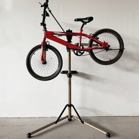 98-156CM Adjustable Bicycle Repair Rack Foldable Mountain Bike Shop Work Stand 360°Rotatable Bicycle Display Storage Repair Rack