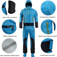 Drysuit for Men Dry Suit with Latex Cuff and Splash Collar Flatwater Ocean River Paddling