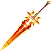 Collection Home Decor Genshin Impact Mavuika Metal Swords Toy Anime Cosplay Prop Weapon Cosplay Props