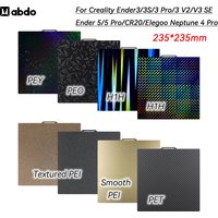 PEI Sheet 235x235 Spring Steel Sheet for Ender 3 / Ender 5 Neptune 4 Pro 3d printer Heated bed PEO PEY H1H Magnetic Build Plate
