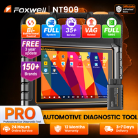 FOXWELL NT909 OBD2 Scanner Alle Systeme Kfz-Diagnosegerät Bidirektionaler Aktiver Test ECU-Codierung 30+ Reset-Dienste Bluetooth VCI CAN FD DOIP Auto-Diagnosegerät