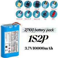 3.7V 10000mAh 1S2P 21700 Lithium Ion Rechargeable Battery 3.7V 10000mAh with PCB for Speakers Radios Headlights Toys Etc. 4.2V