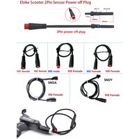 AliExpress NONE Bike Scooter Bicycle E-bike Power Off Signal Cable 2 3 Pin Sensor Connector Ebike Plug M8 2pin Male to M8 M6 SM2A SM2Y Adapter