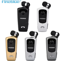 Fineblue F920 pro Collar Bluetooth Earphone Wireless Headphone In the Lotus Clip on Handsfree Headset ears with removable wire