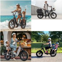 AliExpress NONE New Arrival Fashion 20inch Cargo Ebike 25km/h Road Electric Bike Electric Moped Bicycle With 750W Motor