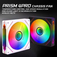LDPCSJ PRISM 4 PRO Computer Chassis Fan 12cm ARGB 4 Pin Quiet Cooling Fan 12V Large Air Volume 42CFM/1200RPM