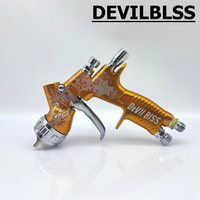 Car Paint Spray Gun TE20 1.3/1.8mm Nozzle 600ml Cup HVLP GTl Pro Car Paint Tool Pistol for DEVILBLSS