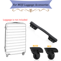 Suitable for MUJI Suitcase MJ2/MJ50 Universal Wheel Handle Luggage Accessories Spare Parts for Trolleys Wheel Replacement Repair