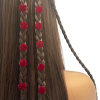 10pcs Rose Hair Clip, Braids Hair Accessories For Women Boho Valentine's Day Claw Clips Hair Claws Hair Barrettes, School Stuff