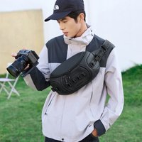 Waterproof Niuzu single-shoulder men's chest bag, camera photography, single-shoulder photography storage, crossbody backpack