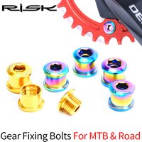 Risk-Boulons de plateau de vélo en alliage de titane, pour vtt, BMX, route, engrenage, roue à chaîne, écrou à vis en fibre, 104 bWind, 110 kg