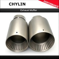 Embout d'échappement universel pour voiture en acier inoxydable mat 304, pour BMW VW GTI MK7 Golf 7, embout de silencieux simple, 1 pièce