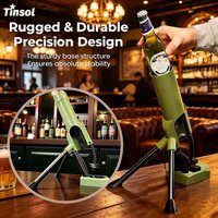 TINSOL New Creative Beer Bottle Opener, Hands-Free Tactical Bottle Cap Opener, Fun Bar Beer Opening Tool, Suitable for 330ml
