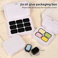 KANIU 4/6/9/12 /16 Grids UV Gel Nail Polish Storage Box Empty Watercolor Ombre Gel Nail Polish Paint Dispenser Box Easy To Take
